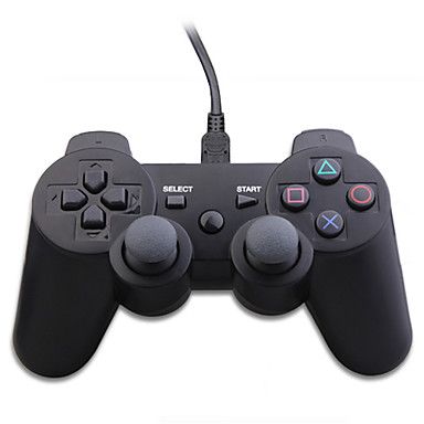 Comando de Controle USB com Fio para PS3/PC (Preto)